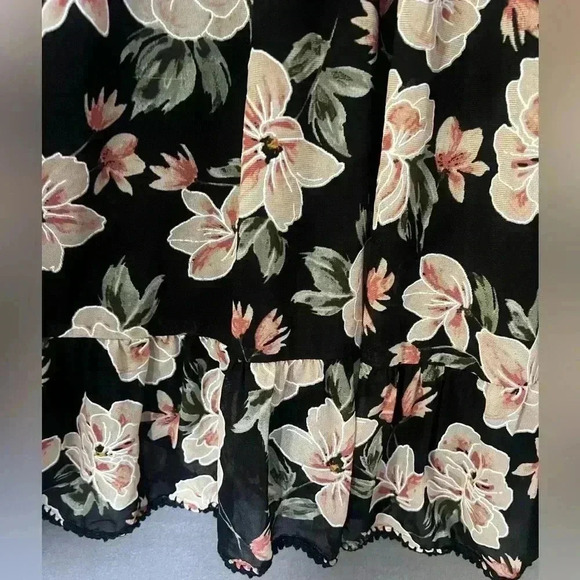 Untagged Floral Midi Dress Sz M/L - Picture 4 of 6
